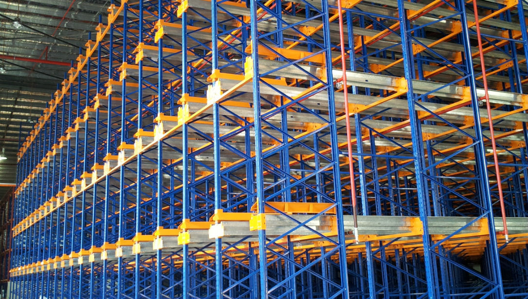 Image of Nutech Pallet Shuttle Assisted Rack System. 